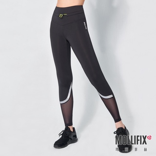 【Mollifix 山海衣】瑪莉菲絲 水陸兩用速乾防曬動塑褲 (黑)、瑜珈服、Legging