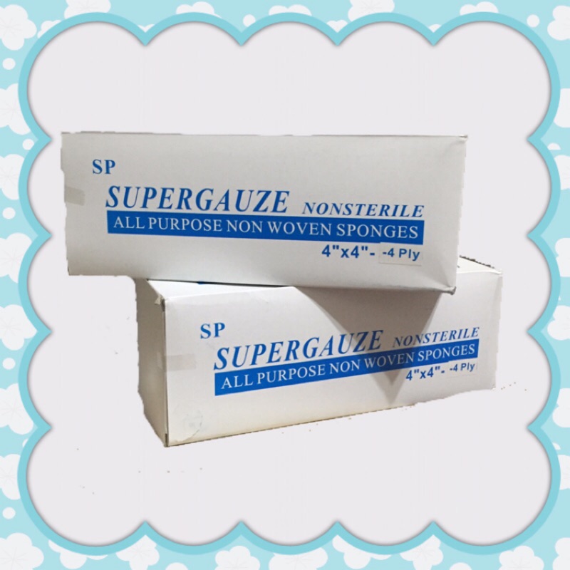 SUPER GAUZE，美容巾(200枚入)乾濕兩用嬰兒紗布毛巾/乾紙巾/濕紙巾/拭口巾/卸妝棉/紗布巾/嬰兒口水巾