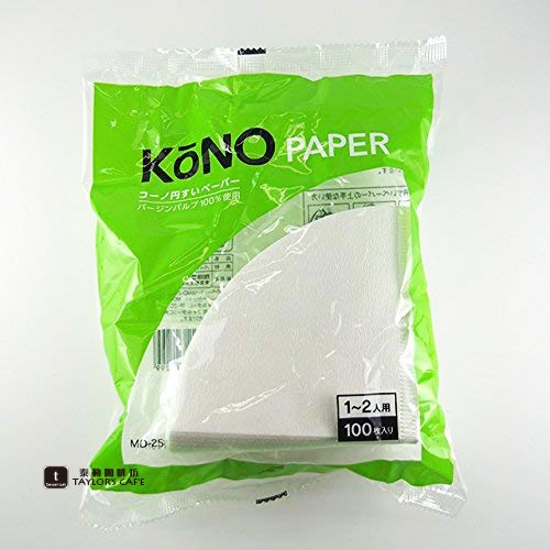 【TDTC 咖啡館】日本 KONO MD-25W 酸素漂白濾紙 100入/包（1~2人）