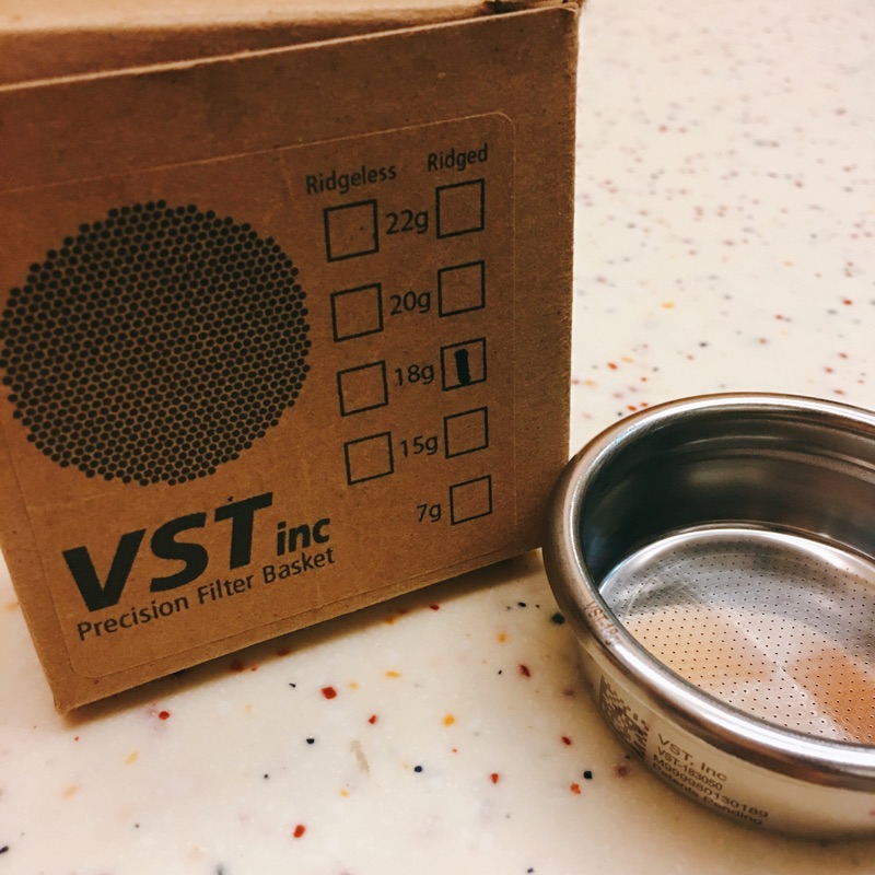 [星咖啡吧]VST專業精密吧台手濾杯 18g Ridged 標準版 有卡簧款式(福利品,適合La marzocco)