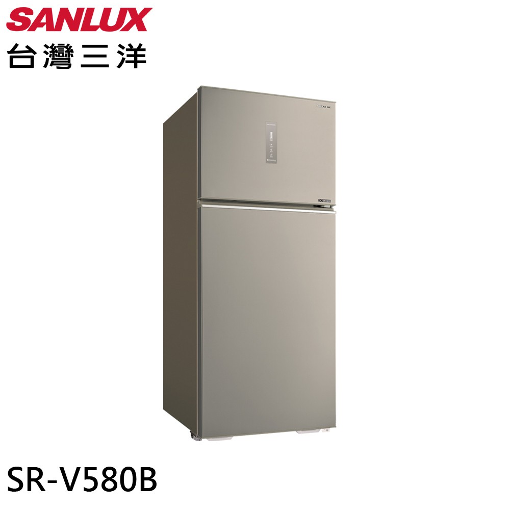 SANLUX 台灣三洋 580公升一級變頻雙門電冰箱 SR-V580B 大型配送