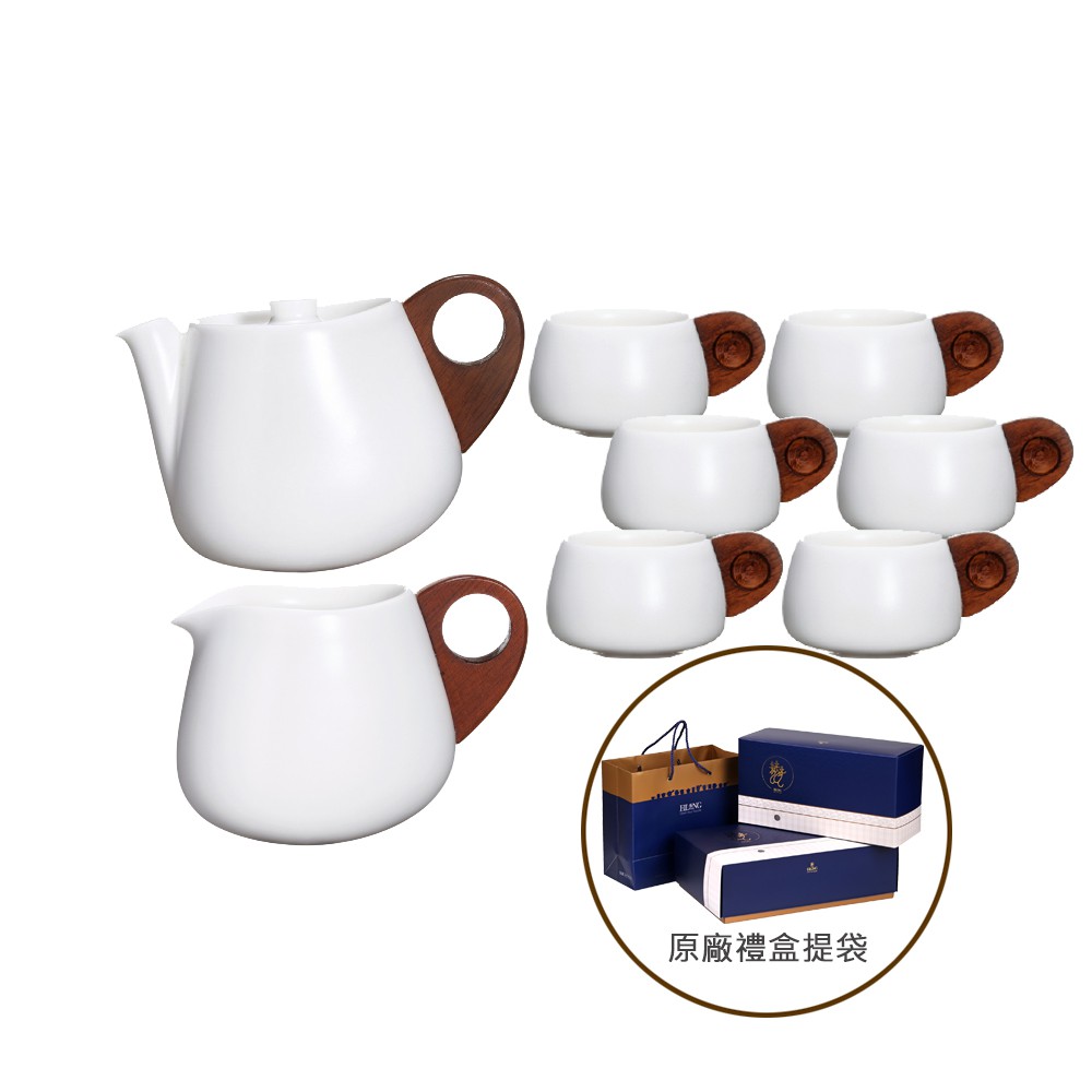 EILONG 宜龍 台湾 白 居易シリーズ 茶器 茶壷1 茶杯6 ピッチャー