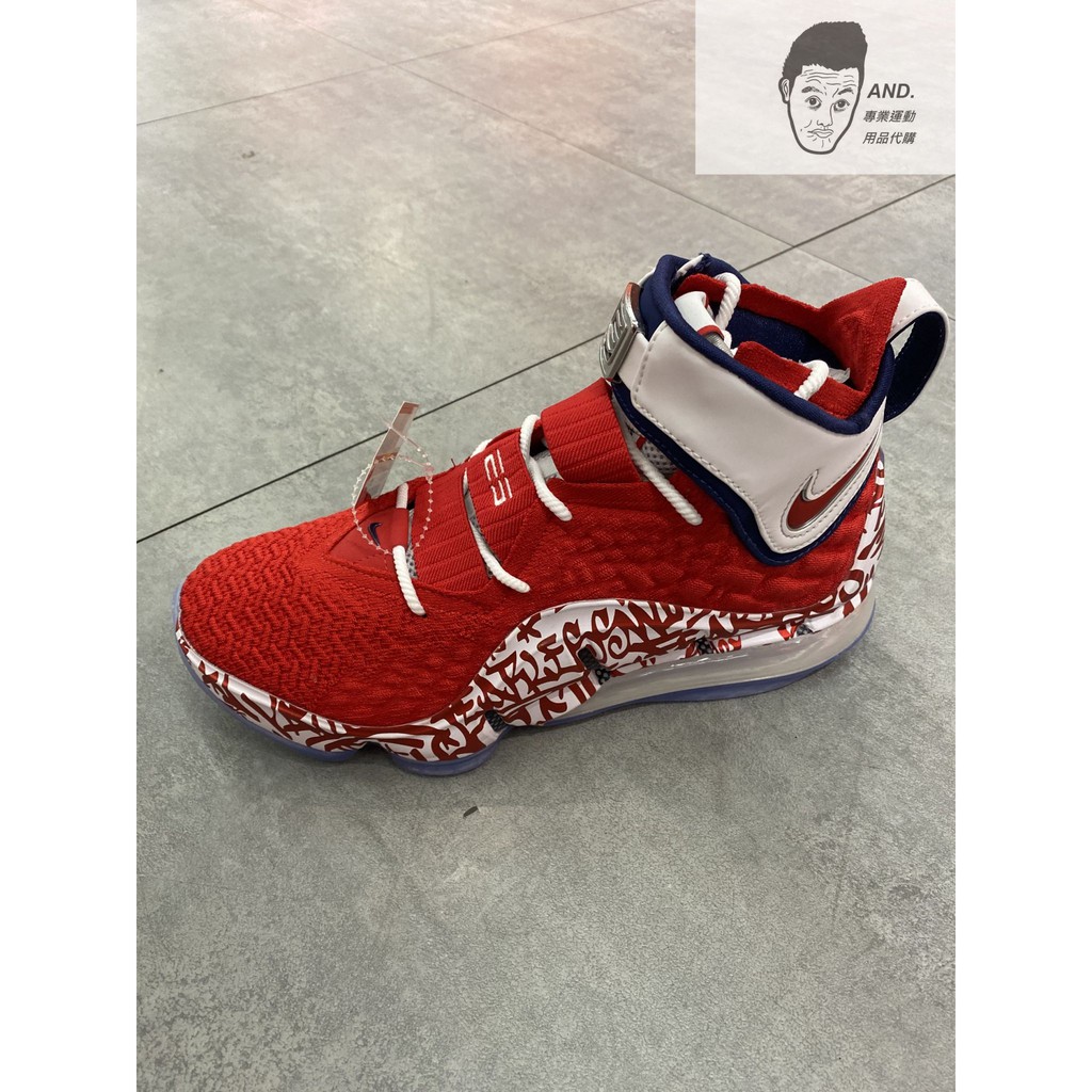 【AND.】NIKE LEBRON XVII FP 紅白 運動 包覆 明星款 籃球鞋 男款 CT6052-600