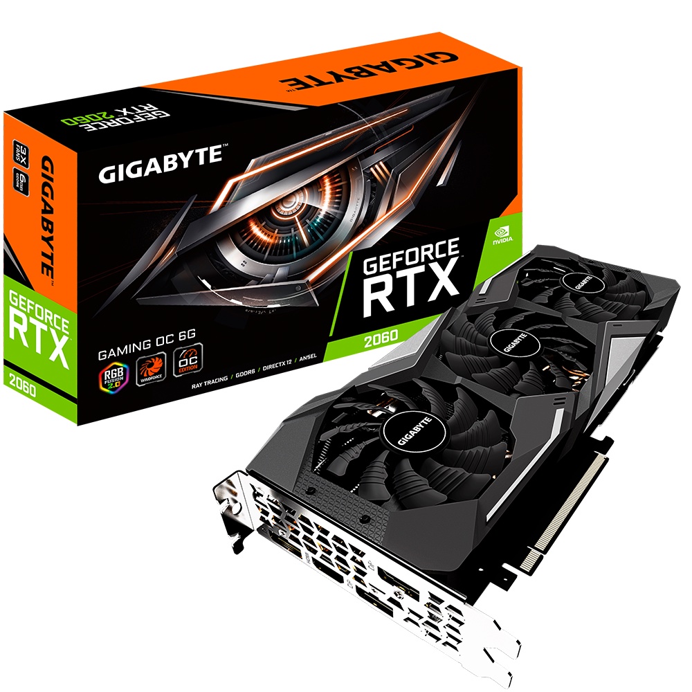 技嘉 RTX 2060 GAMING OC 6G 三風扇版 二手 原廠保內