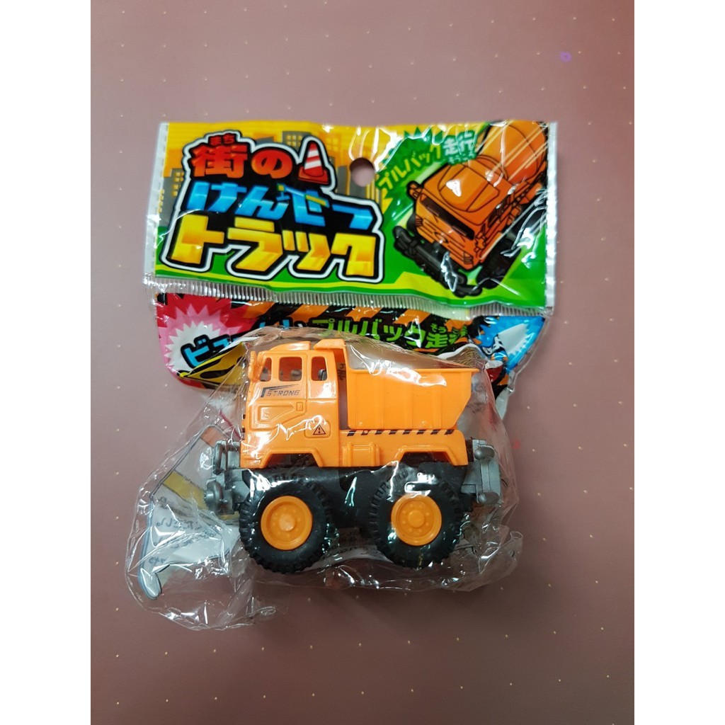 現貨全新含包裝日本購入橘色砂石車玩具小車車迴力車