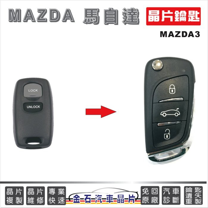MAZDA 馬自達 馬3 MAZDA3 鑰匙拷貝 複製 鑰匙不見 不用回原廠 現場製作 配鑰匙