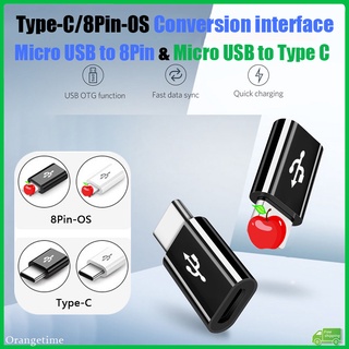 【快速交貨】1 件微型 USB 轉燈/8Pin OTG 適用於 i-P/Pad 手機適配器微型轉 C 型充電器適配器數據
