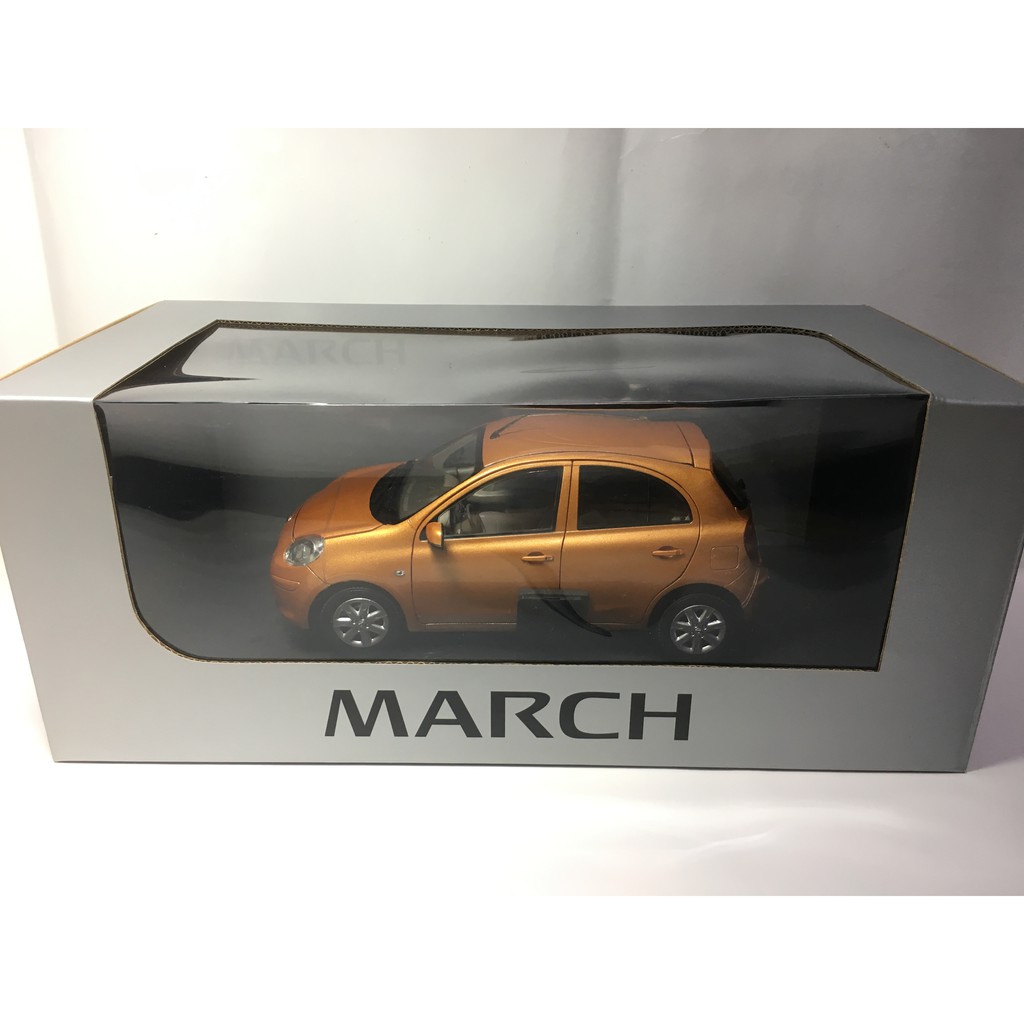 【收藏模人】原廠精品 Paudi Nissan March 2011 模型車 1:18 1/18