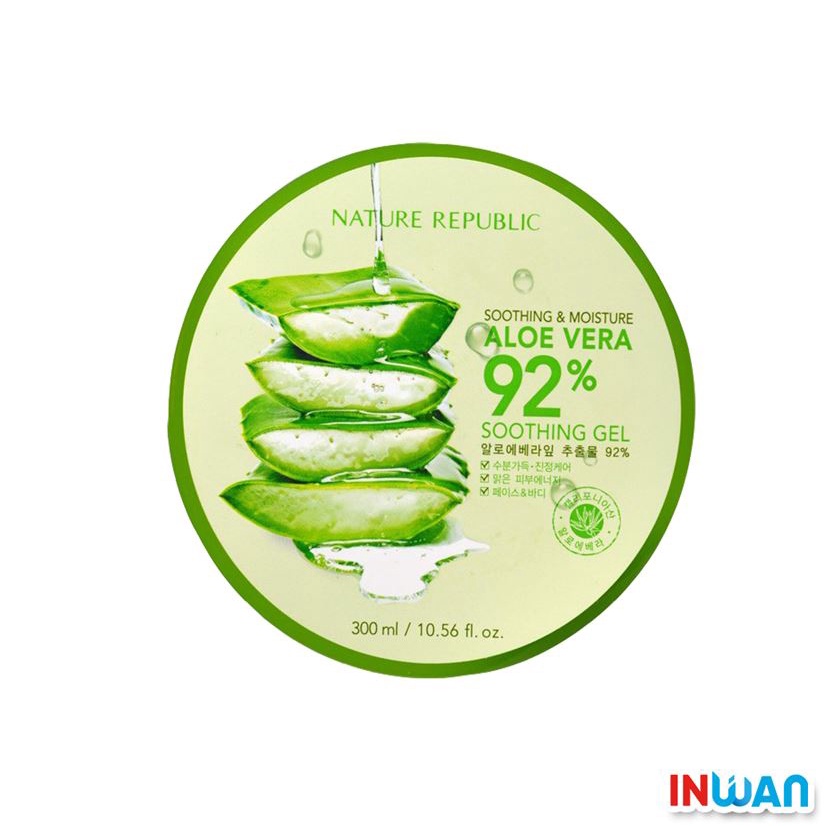 【 印灣 INWAN 】NATURE REPUBLIC ALOE VERA GEL 蘆薈膠 補水保濕 面霜 滋潤凍