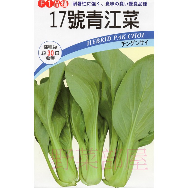 【 萌田種子~】F04 時田17號青江菜種子2.5公克 , 耐熱高腳型 , 易種植 , 每包16元 ~