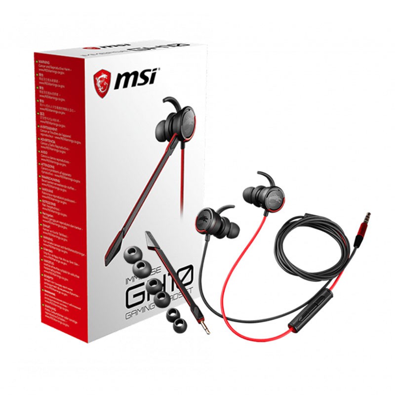 (耳機麥克風）MSI微星 Immerse GH10 耳塞式電競耳機