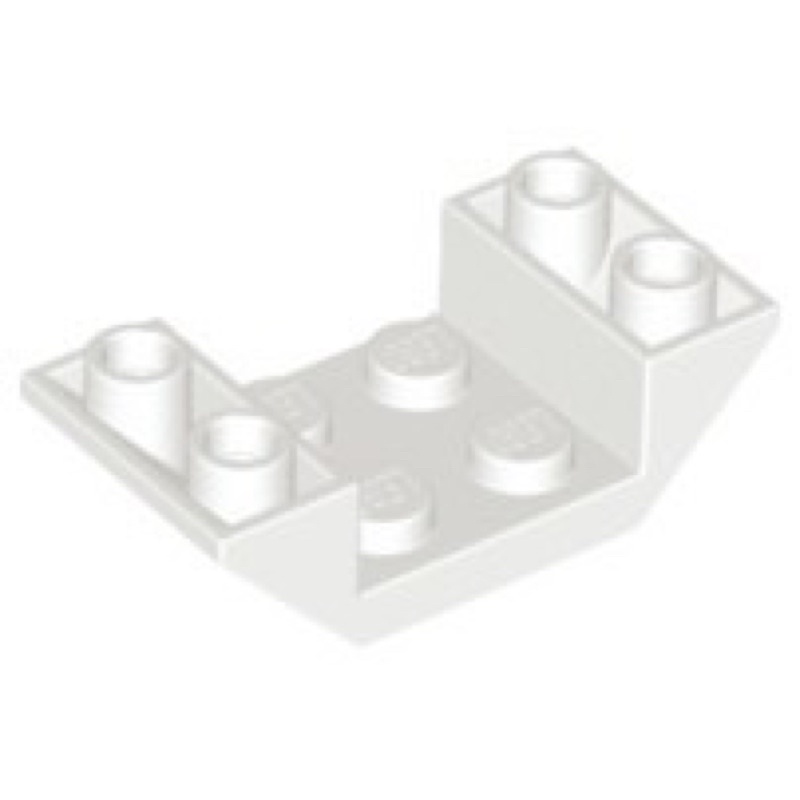 《安納金小站》 樂高 LEGO 白色 4x2 雙邊 反向 反斜磚 斜面磚 斜面 2x4 二手 零件 4871