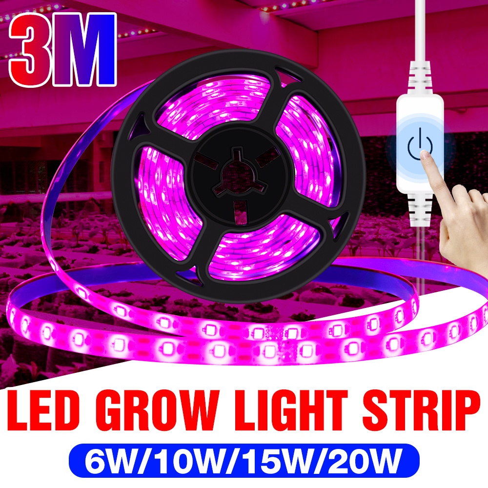 植物生長燈全光譜生長燈 LED 植物燈條 USB 水培系統紫外線燈 ​用於溫室幼苗培養