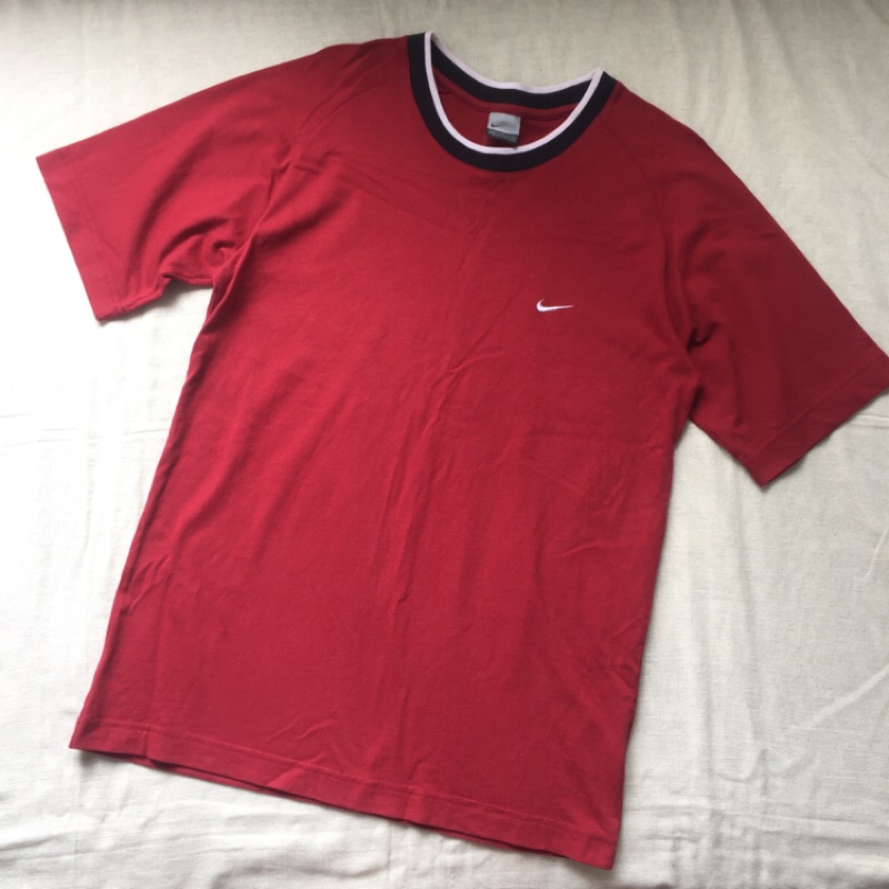 Nike Logo LGG棉質 短袖tshirt 酒紅 圓領 5月