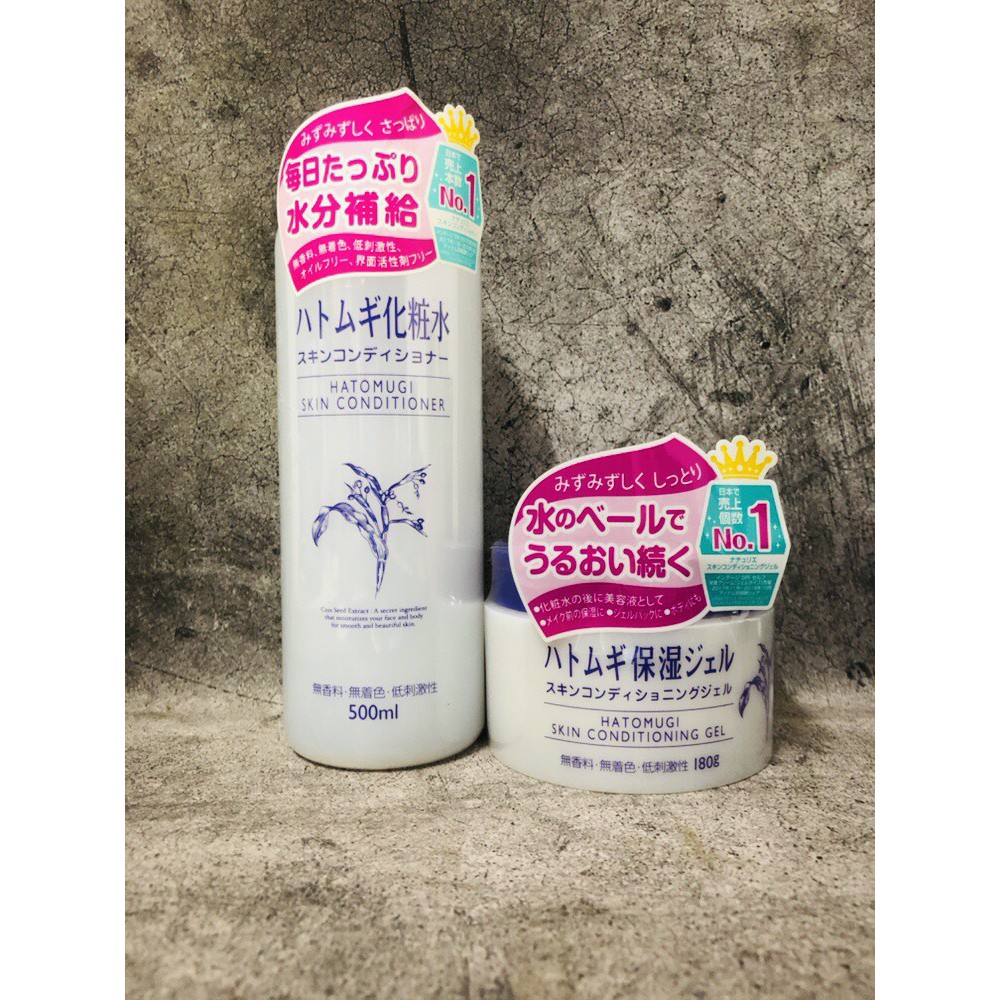 ~歐巴&amp;歐尼~日本 Imju 薏仁清潤化妝水 500ml + Naturie 薏仁保濕凝膠 180g