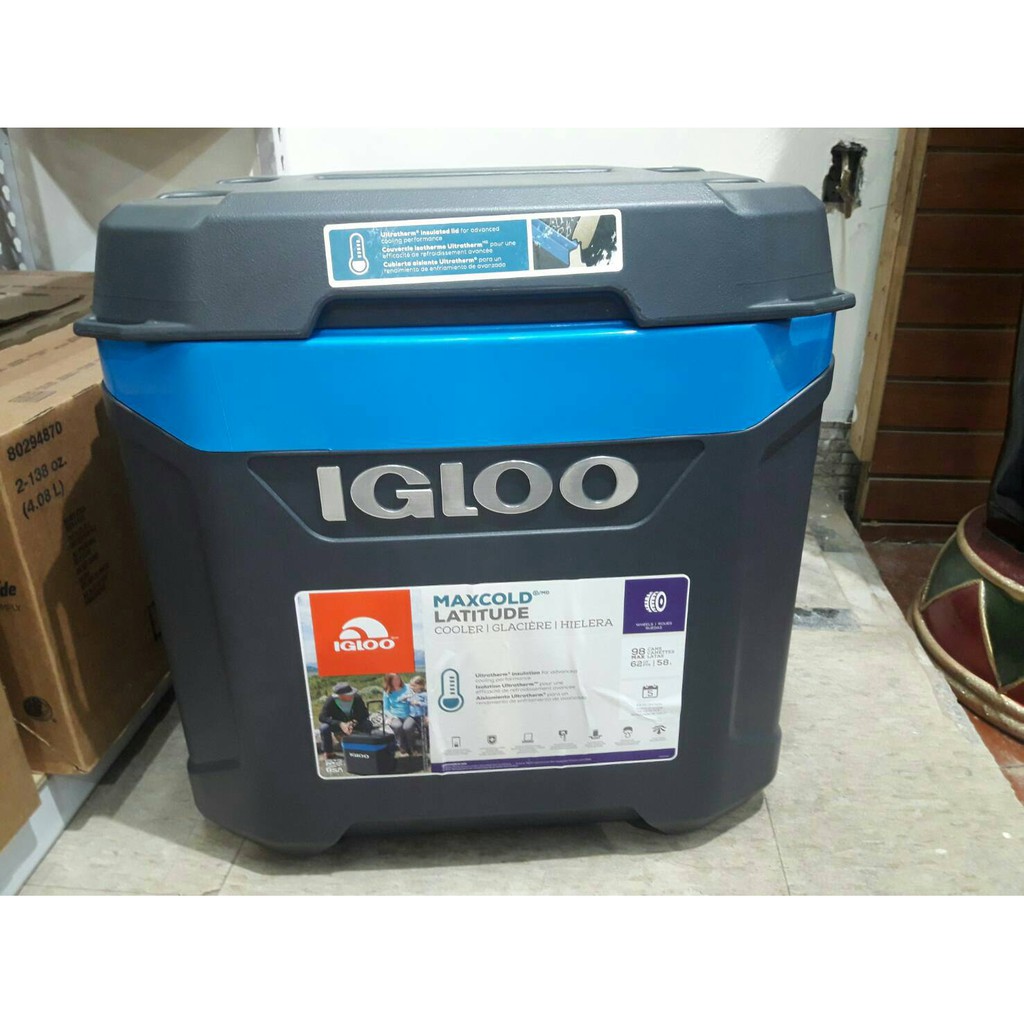 #公寓六樓# Igloo 美國製58升滾輪式冰桶