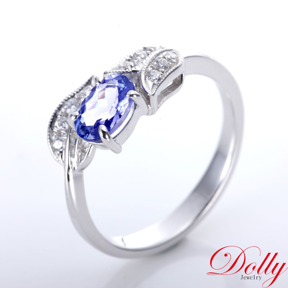 Dolly 天然丹泉石晶鑽戒指-003