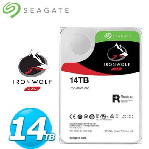 Seagate 那嘶狼【IronWolf Pro】14TB 3.5吋 NAS硬碟 (ST14000NE0008)