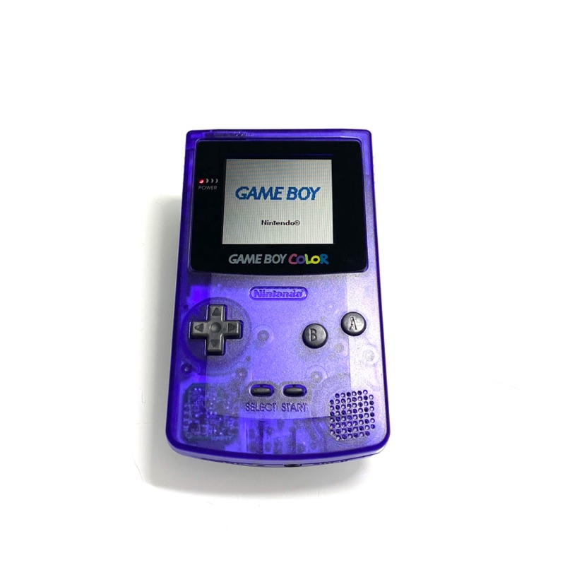 【勇者電玩屋】GBC正日版- 9.9成新GBC主機透明藍色款（Gameboy）外殼翻新