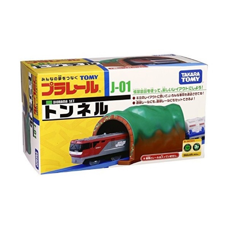 全新免運 TAKARA TOMY PLARAIL 鐵道王國J-01 山洞火車 配件 場景 隧道