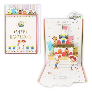 【莫莫日貨】日本進口 hallmark 正版 迪士尼 玩具總動員 燙金立體 生日卡 卡片 賀卡 81704