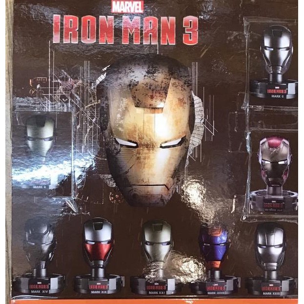 {克拉克玩具}漫威 KlNC ARTS 鋼鐵人 系列 頭雕 盒玩 Iron Man 多款上架