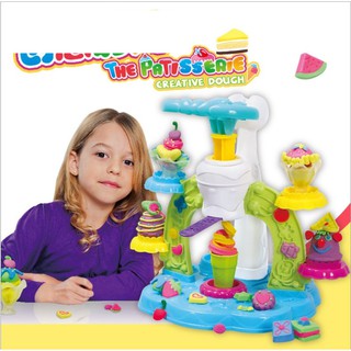 姵蒂屋 冰淇淋旋風彩泥玩具 冰淇淋玩具 粘土玩具 過家家玩具 娃娃酒玩具 兒童玩具