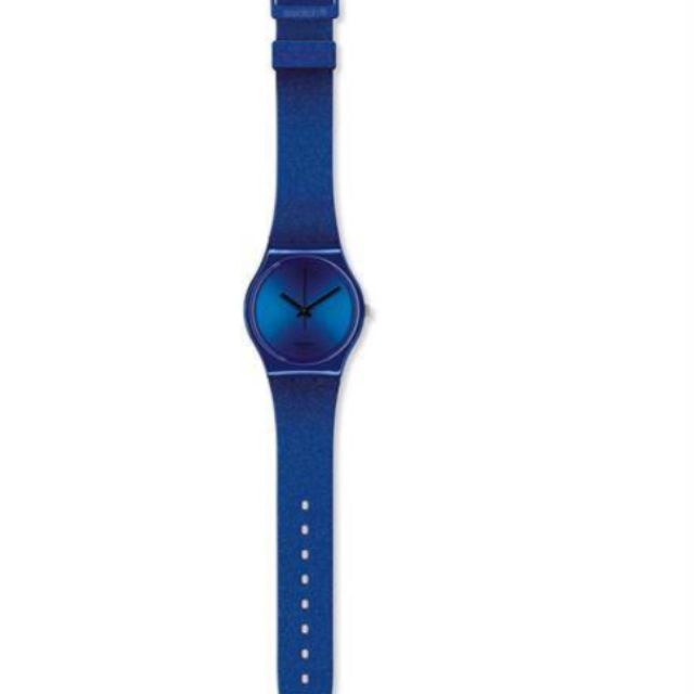swatch 藍色 矽膠 錶帶 （賣錶帶）