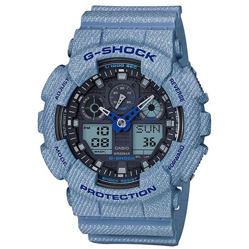 【宏崑時計】CASIO卡西歐 G-SHOCK 丹寧系列 GA-100DE-2A  GA-100DE 台灣卡西歐保固一年