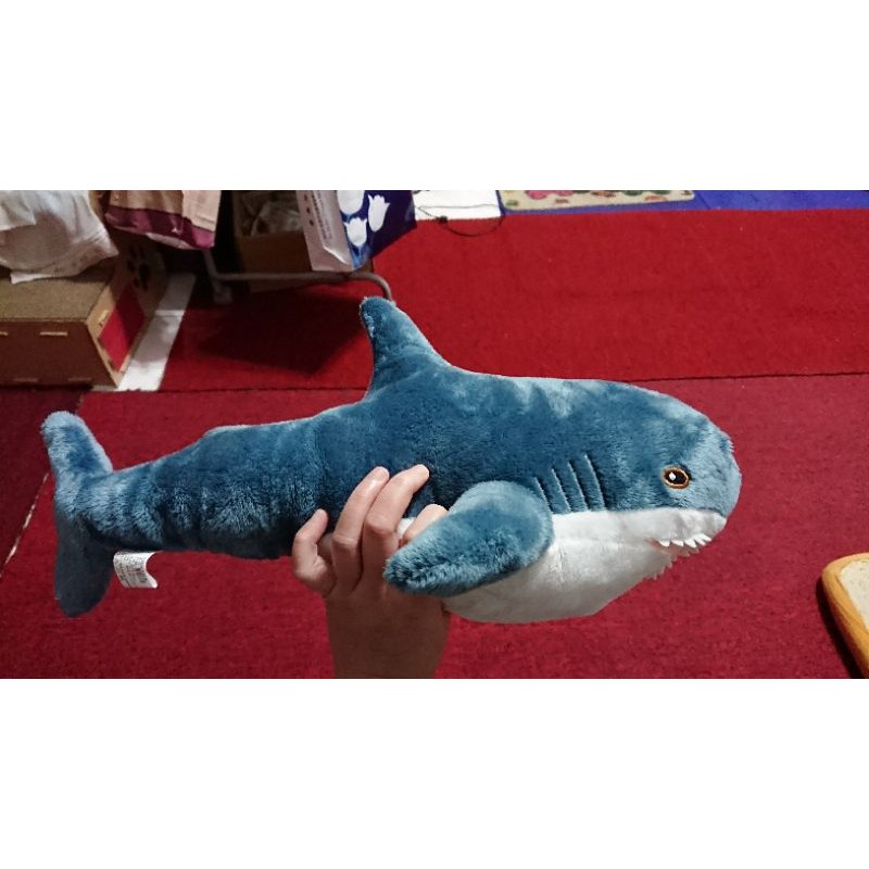 鯊魚 抱枕 娃娃 玩偶 長條 長枕 可愛 ikea 海洋 送禮 全新 現貨