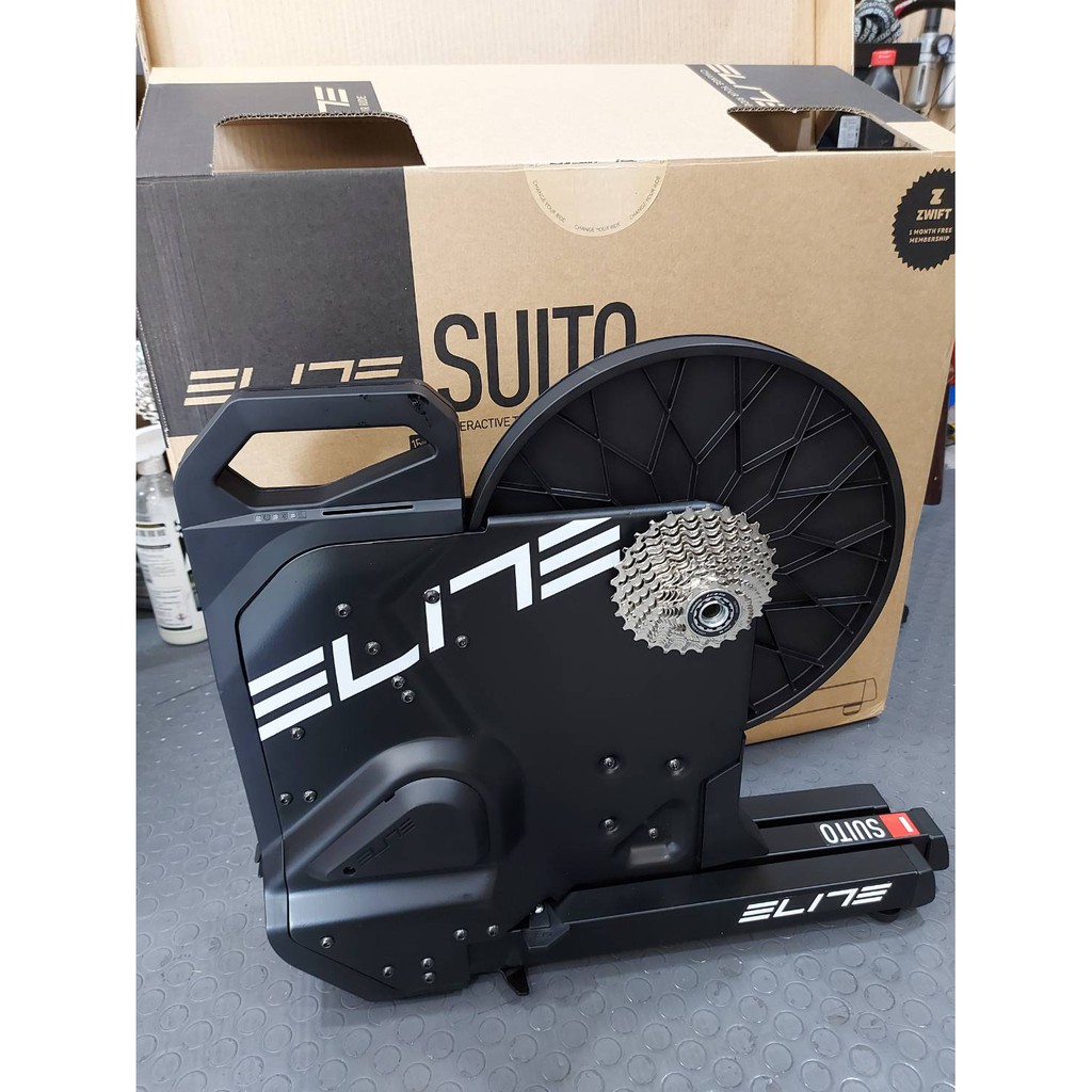 【單車元素】 ELITE SUITO 訓練台 直驅式 智能互動 現貨 (主機+前輪增高墊）~免運費~