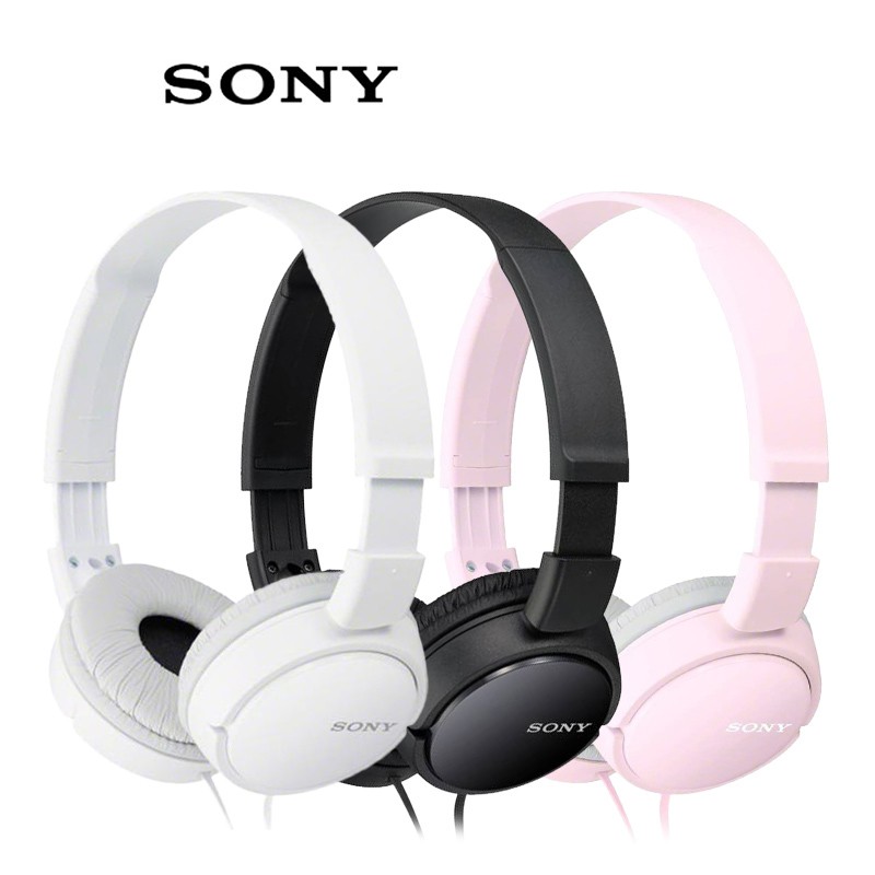 SONY MDR-ZX110 3色 簡約摺疊有線耳罩式耳機 [無線控/無麥克風]