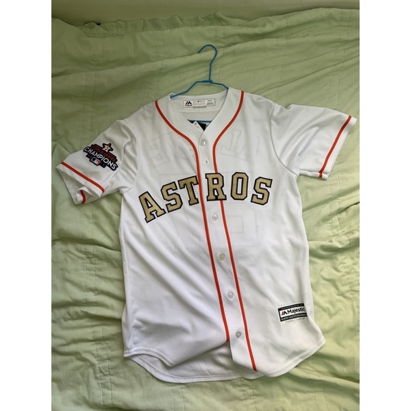 MLB 球衣 Majestic 太空人 2017世界大賽冠軍 阿土伯 Jose Altuve 尺寸S Size S