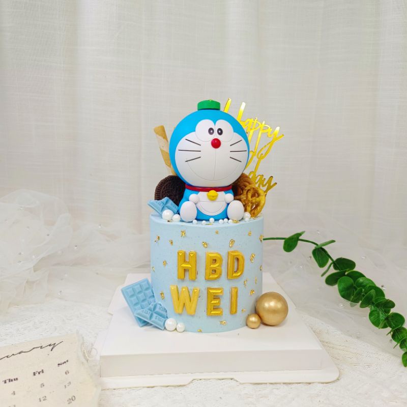 【yami_cake】台北客製化蛋糕 網美蛋糕 台北 中正 萬華 生日 慶生  奶油霜蛋糕  哆啦A夢 小叮噹 多啦A夢