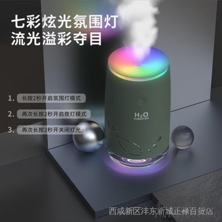 【現貨免運】小電器大酬賓新款小尾魚夜燈加溼器 USB迷你車用空氣淨化器家用加溼器禮品印刷請選110V