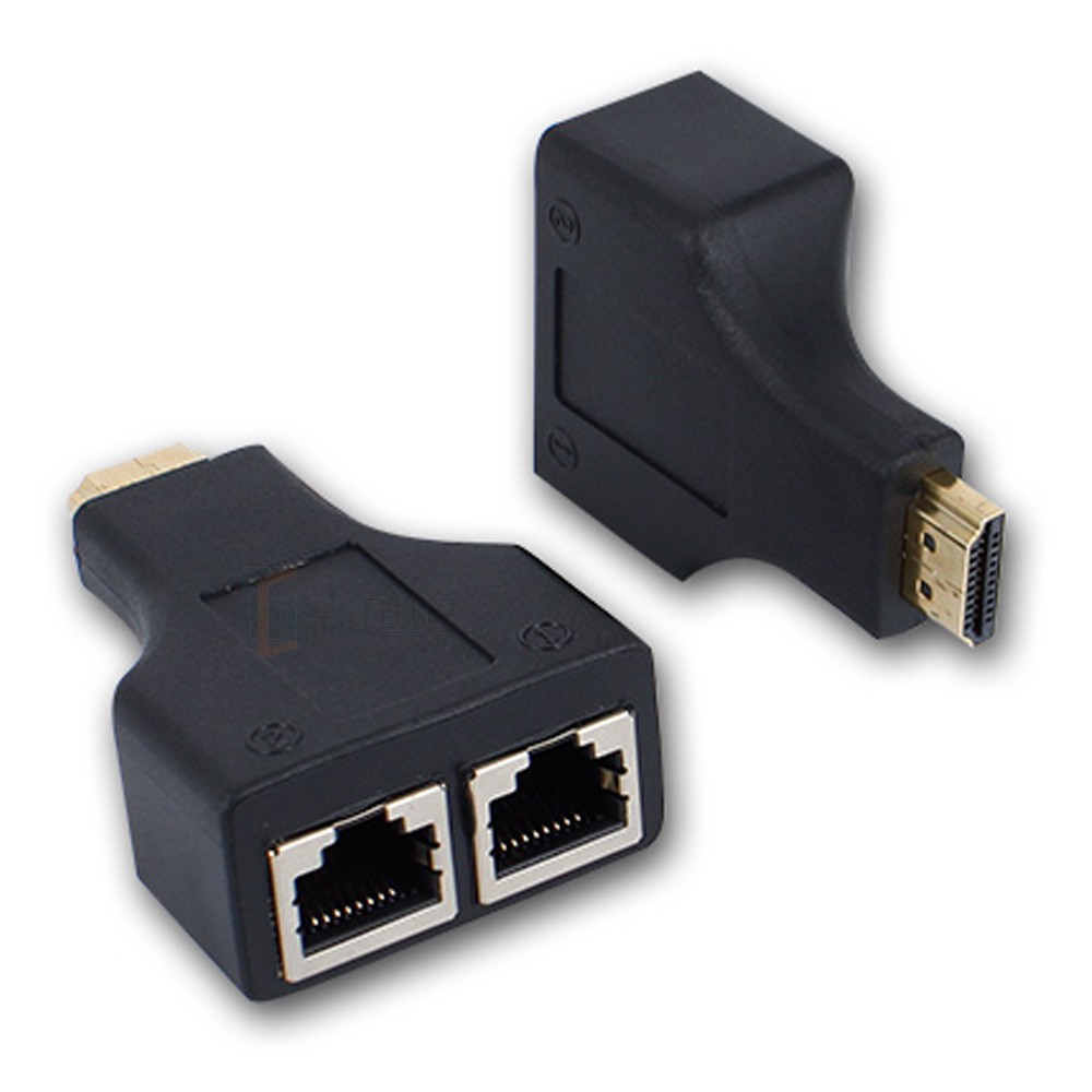 HDMI延長器30米 HDMI轉RJ45網絡延長放大器 3D雙網線延長器