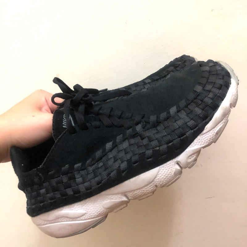 二手 Nike air footscape woven nm黑白 40號