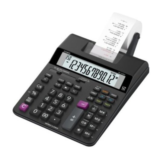 【天龜】 CASIO 數打印型計算機 12位數 雙色列印 可顯示列印日期及時間 HR-150RC