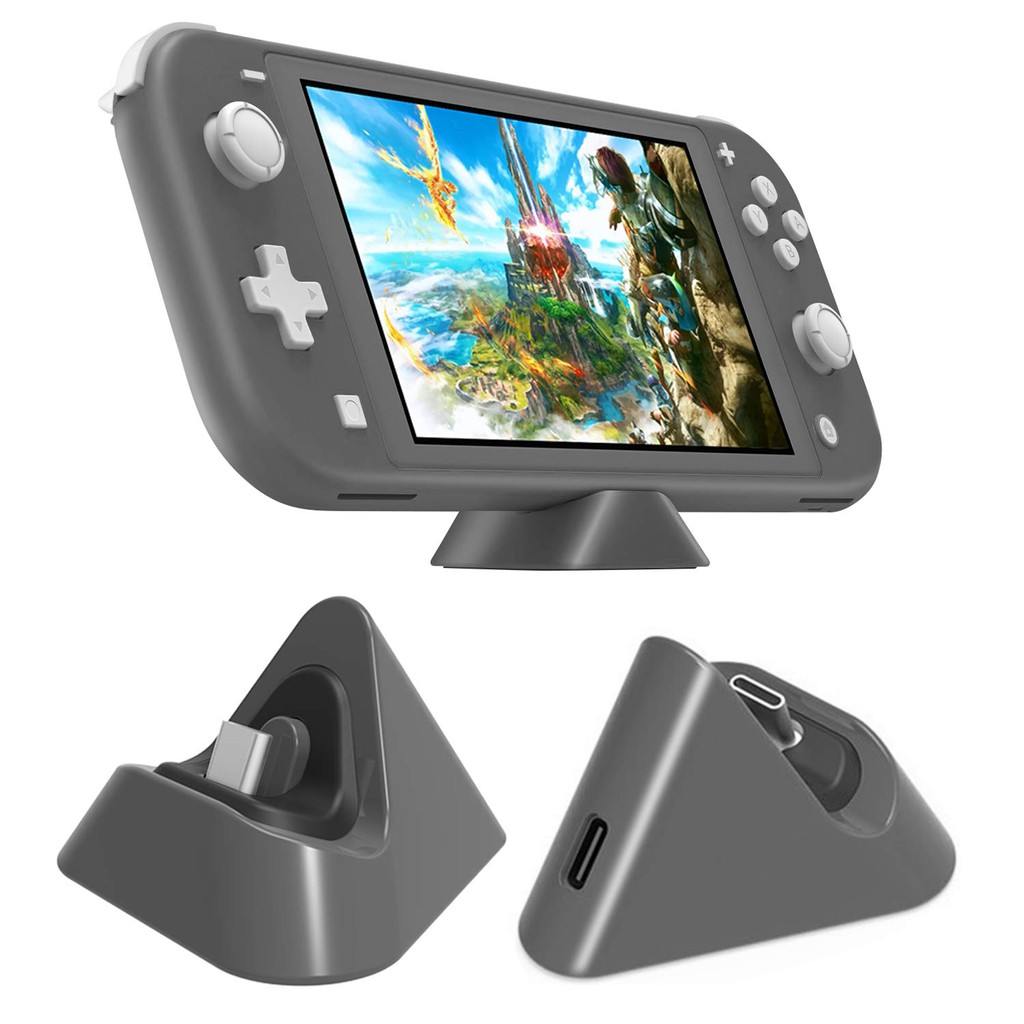 Dobe Nintendo Switch Switch Lite主機通用充電座充電器底座ns遊戲機便攜三角充電座 蝦皮購物