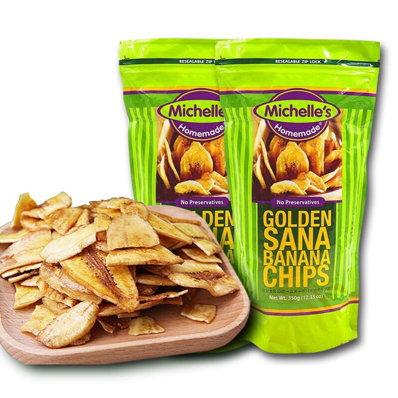 菲律賓🇵🇭Michelle’s 農場 焦糖香蕉脆片 Banana Chips 350g 香蕉餅乾