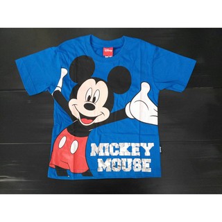 【YJ小舖】MK-0420 Disney 迪士尼 正版 短袖 棉T 米奇 米妮 Mickey 夏裝 中大童 雷射防偽
