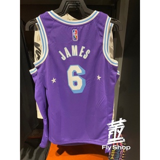 [飛董] NIKE NBA LAKERS 洛杉磯湖人 LEBRON JAMES 城市版球衣 DB4032-506 紫