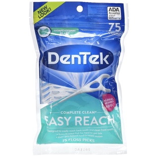 台灣現貨—Dentek 2合1 牙線棒 牙間刷 徹底清潔 Y型牙線棒