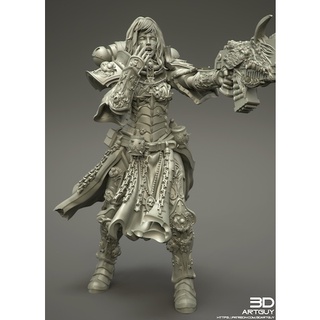 Tazo工坊[3D]Sleepy Warrior 瞌睡戰士 3D列印模型GCP