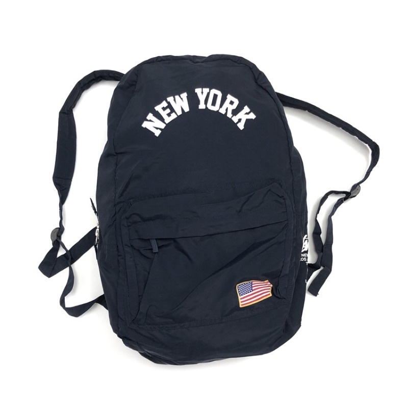 原價2580$stussyNewYork美國國旗後背包stussy 防水後背包 藏藍色後背包stussy書包雙肩包