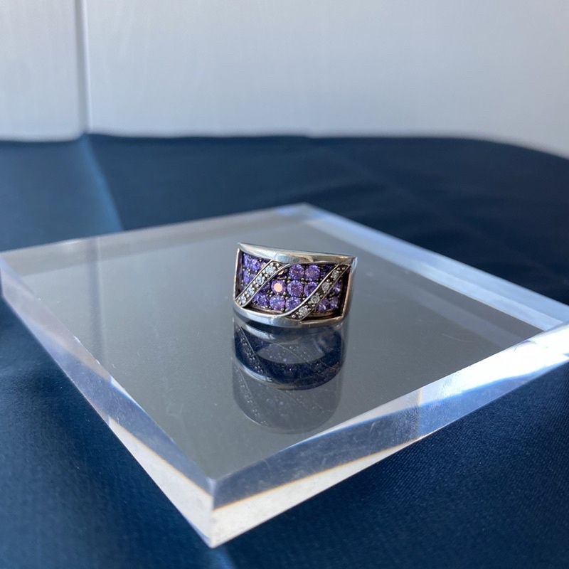 Folli Follie  紫鑽純銀戒指