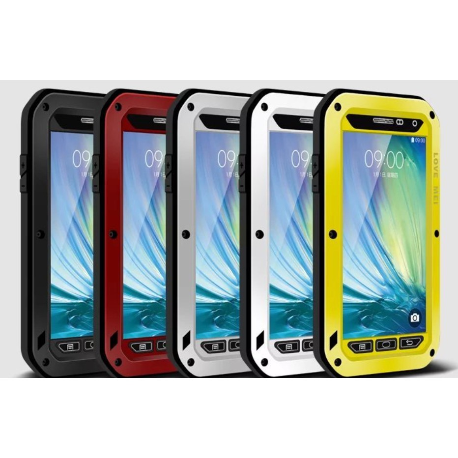 三星 SAMSUNG Galaxy A7 金屬手機殼 love mei 矽膠 三防保護殼 手機殼