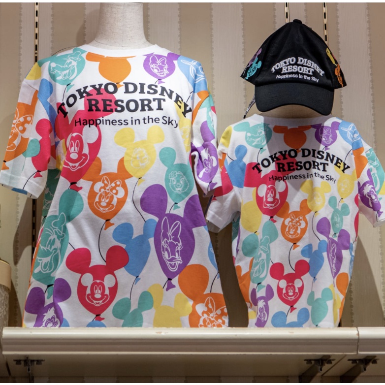 東京迪士尼樂園 短袖上衣 親子裝 T-shirt 米奇氣球 幸福氣球 彩色氣球 米奇 米妮 唐老鴨 黛西 高飛 預購