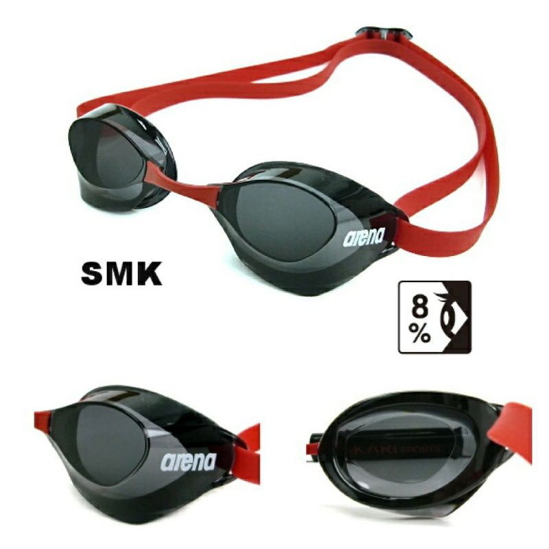 現貨日本製 Arena 防霧 競速 泳鏡 AGL-120-SMK（無鏡面無軟墊框防黴系列） FINA認證