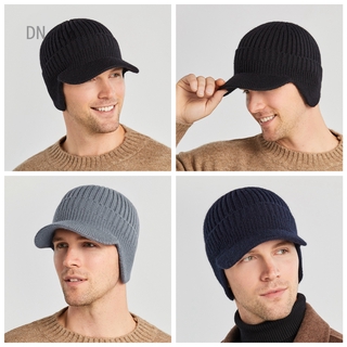 冬天帽子男士加厚毛線帽 歐美秋冬季戶外保暖護耳針織帽